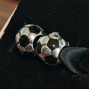 Authentic Pandora Soccer Ball Charms 790406 Pair